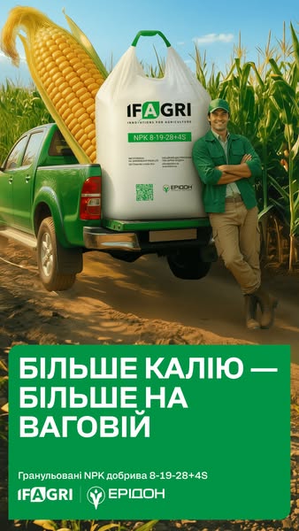 Ерідон — Більше калію — більше на ваговій